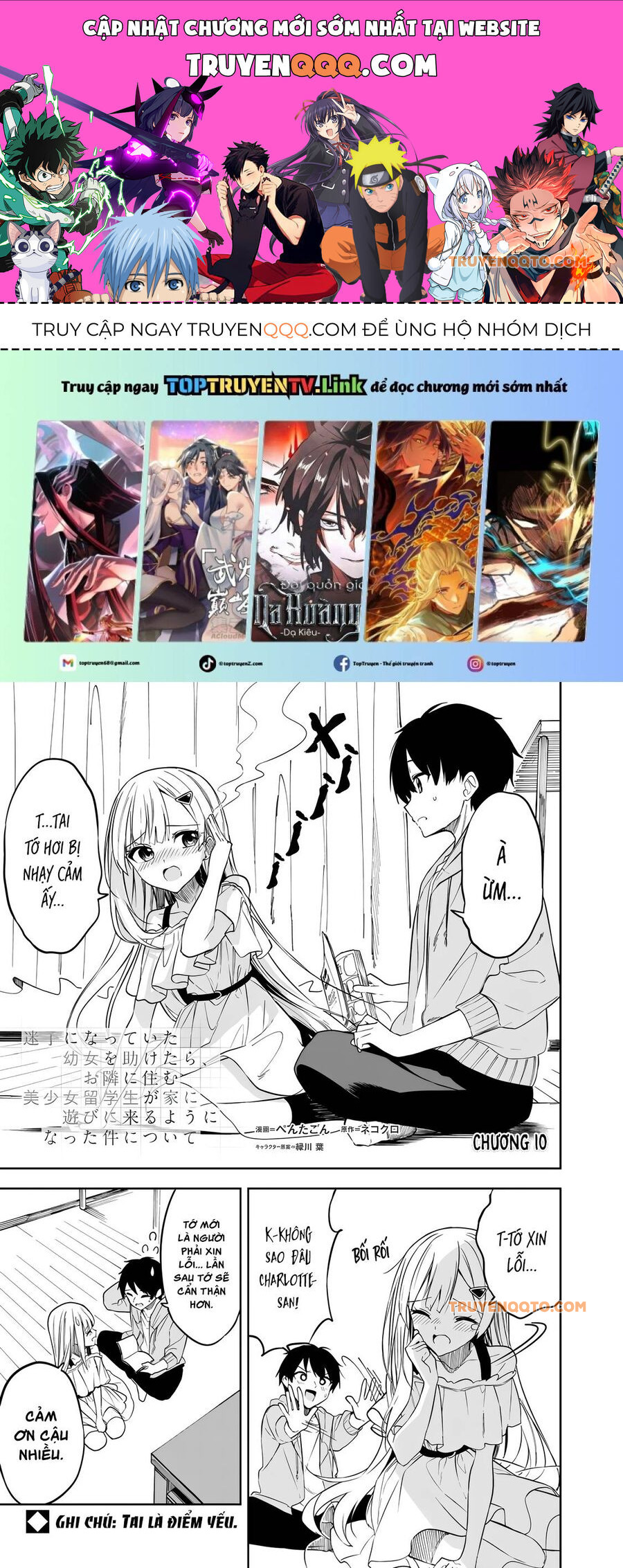 Maigo Ni Natteita Youjo Wo Tasuketara, Otonari Ni Sumu Bishoujo Ryuugakusei Ga Ie Ni Asobi Ni Kuru You Ni Natta Ken Nitsuite Chương 10 Ảnh 2