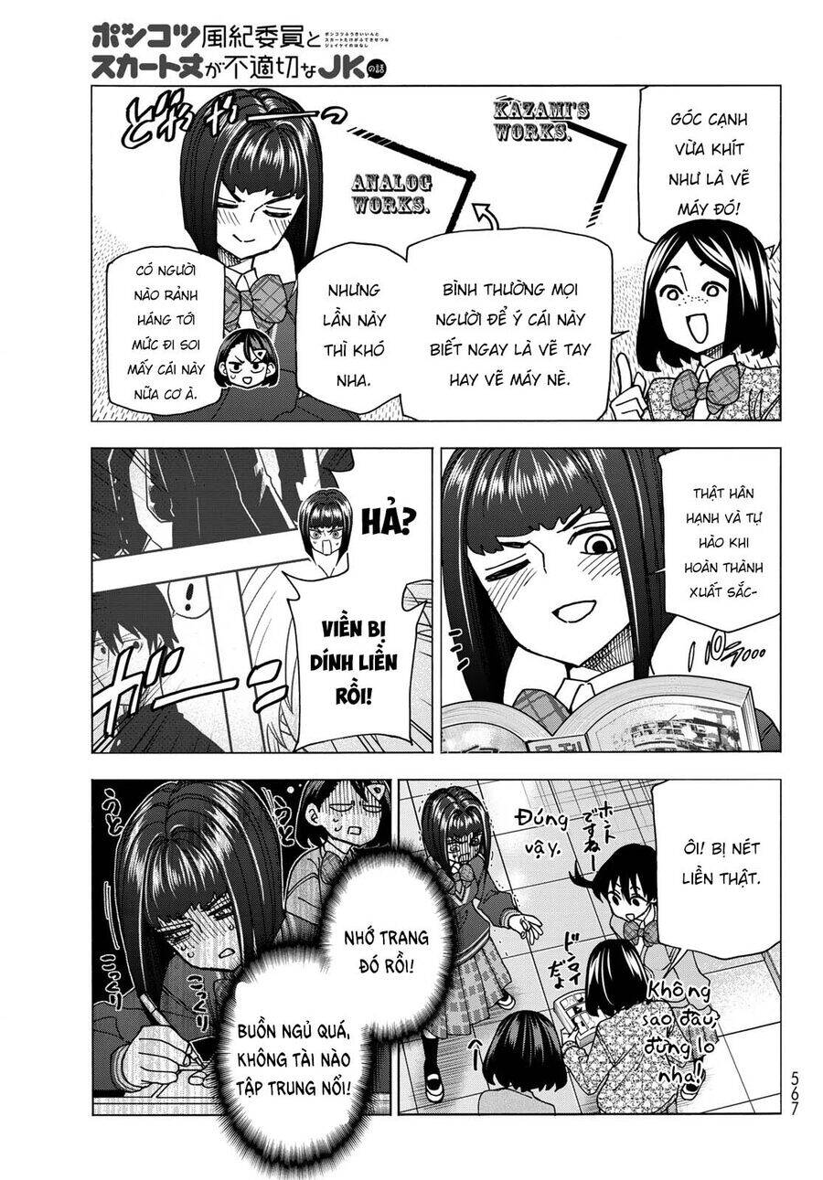 Ponkotsu Fuukiin To Skirt Take Ga Futekisetsu Na Jk No Hanashi Chương 71.5 Ảnh 5
