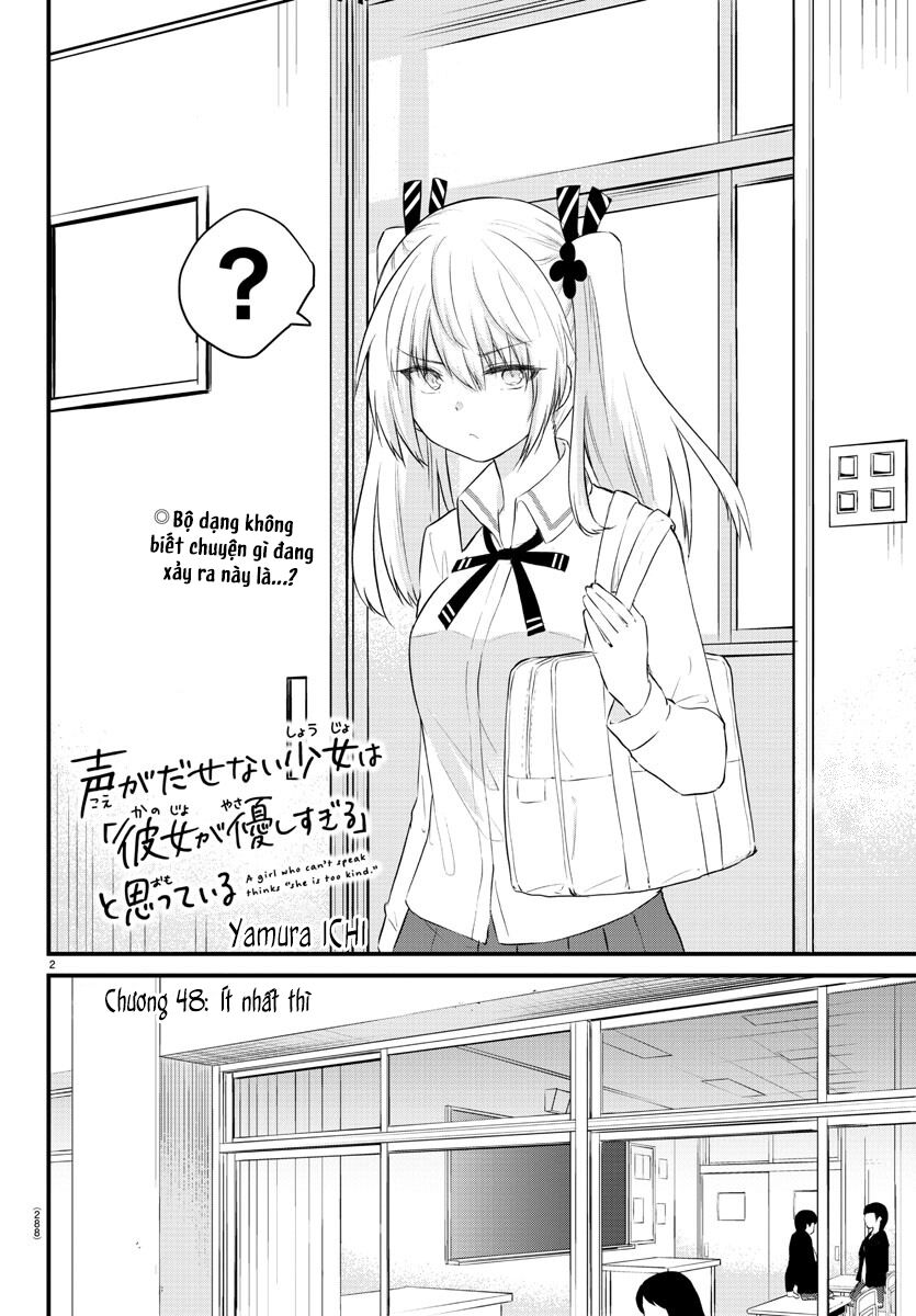 Koe Ga Dasenai Shoujo Wa "Kanojo Ga Yasashisugiru" To Omotte Iru Chương 48 Ảnh 3