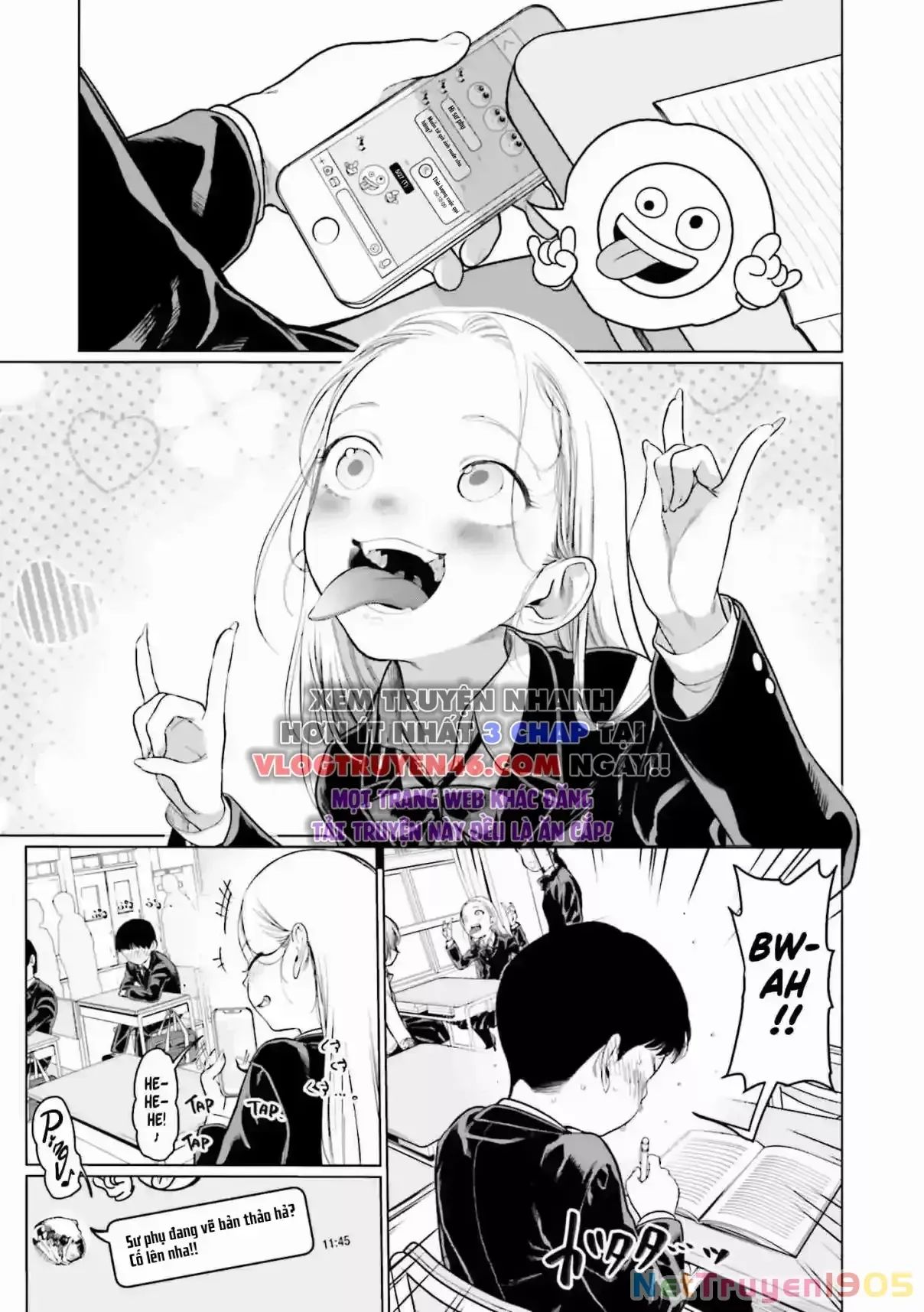 Bé Sơ Trung Sasha Và Thằng Bạn Otaku Cùng Lớp Chương 23 Ảnh 5